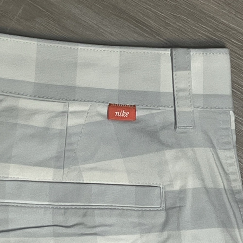 Nike UV Plaid Men's Golf shorts size 34 plaid chino DH1294-494 - Picture 3 of 12